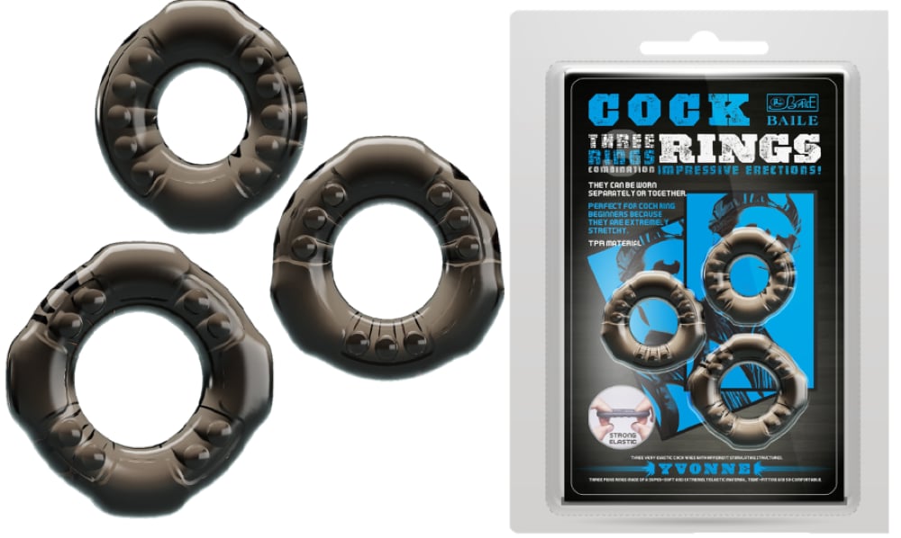 Ring Triple 3 Adet Penis Halkası Seti