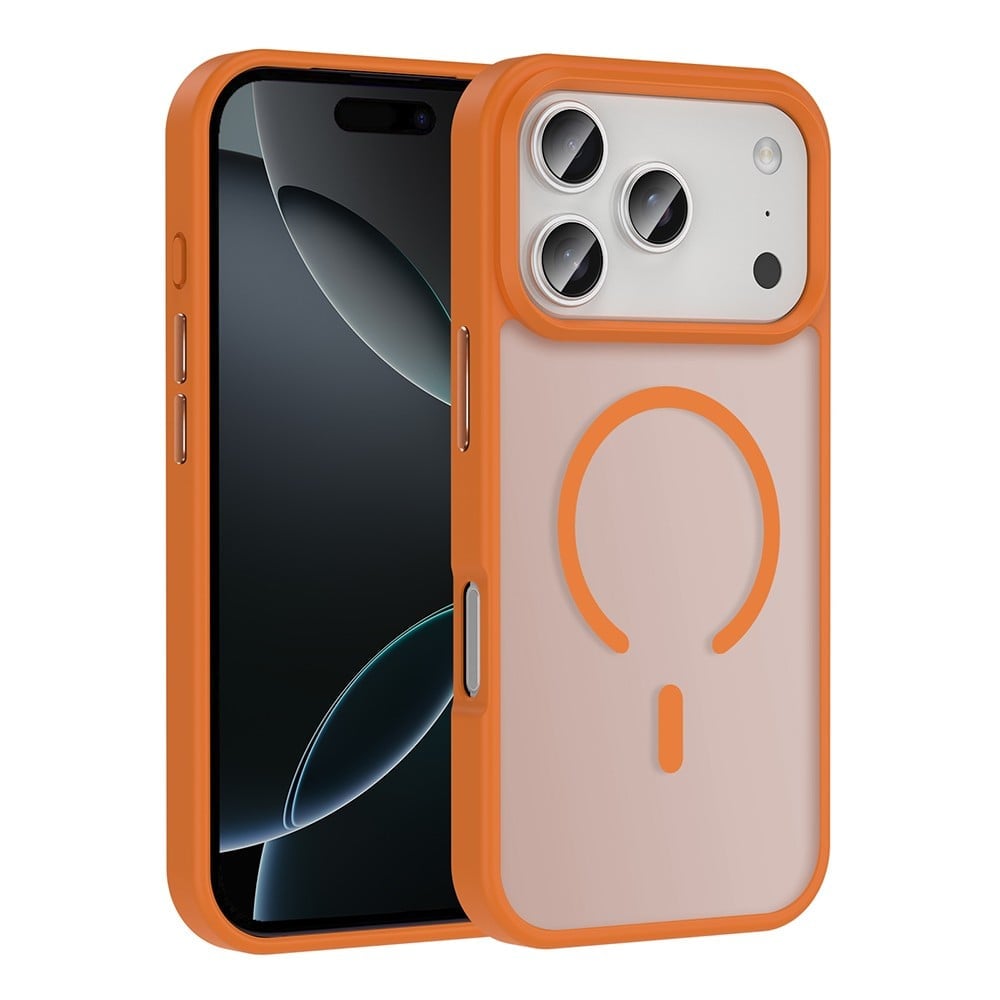 zore-iphone 17promax kilif m-safe sarj ozellikli mat arka yuzey-sio kapak