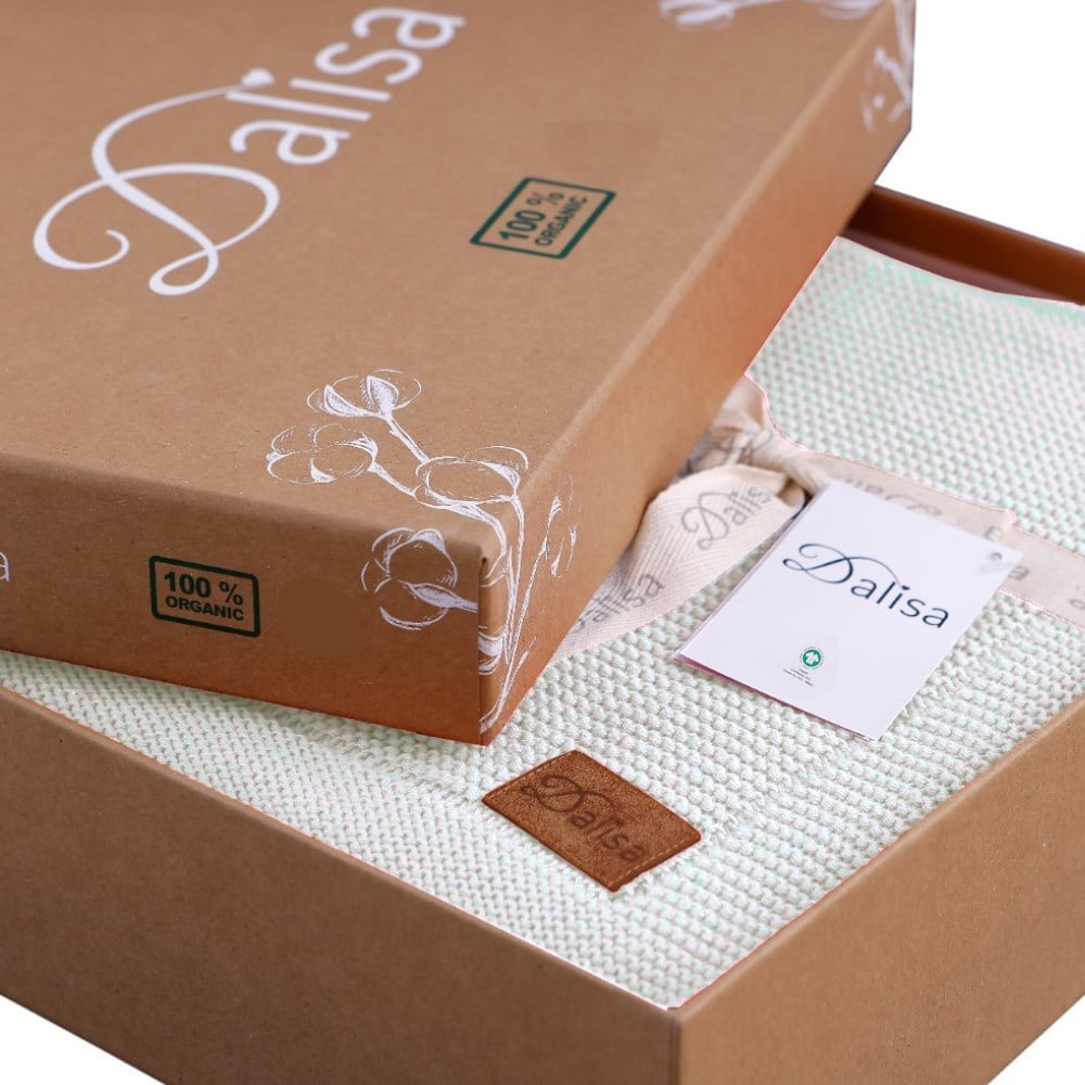 Alina %100 Organik Pamuk Nefes Alan Örtü, Örgü Koltuk Şalı, Tv Battaniyesi