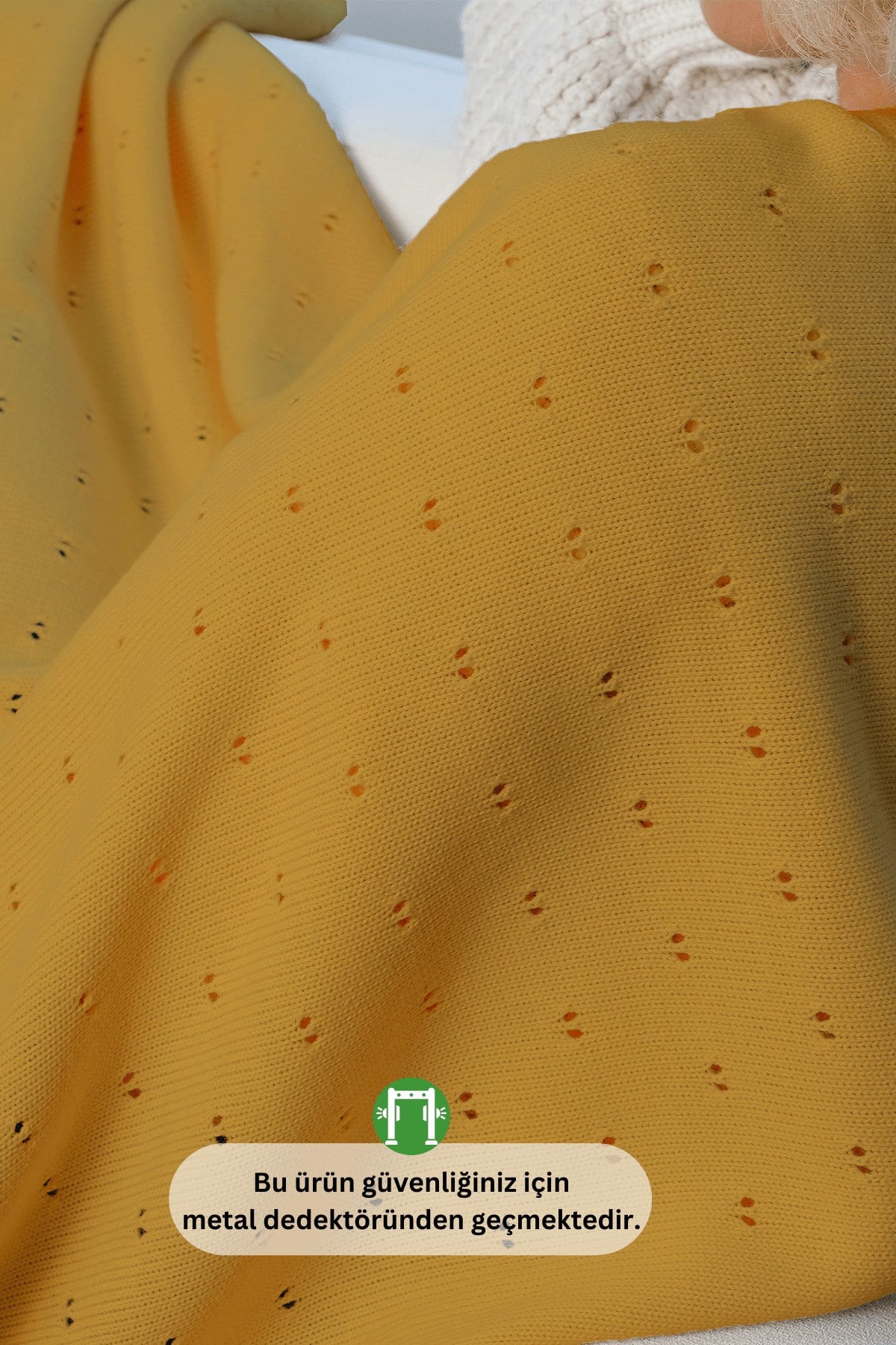 Drop Örme Nefes Alan Hafif Tv Battaniyesi, Koltuk Örtüsü, Ajur Desen