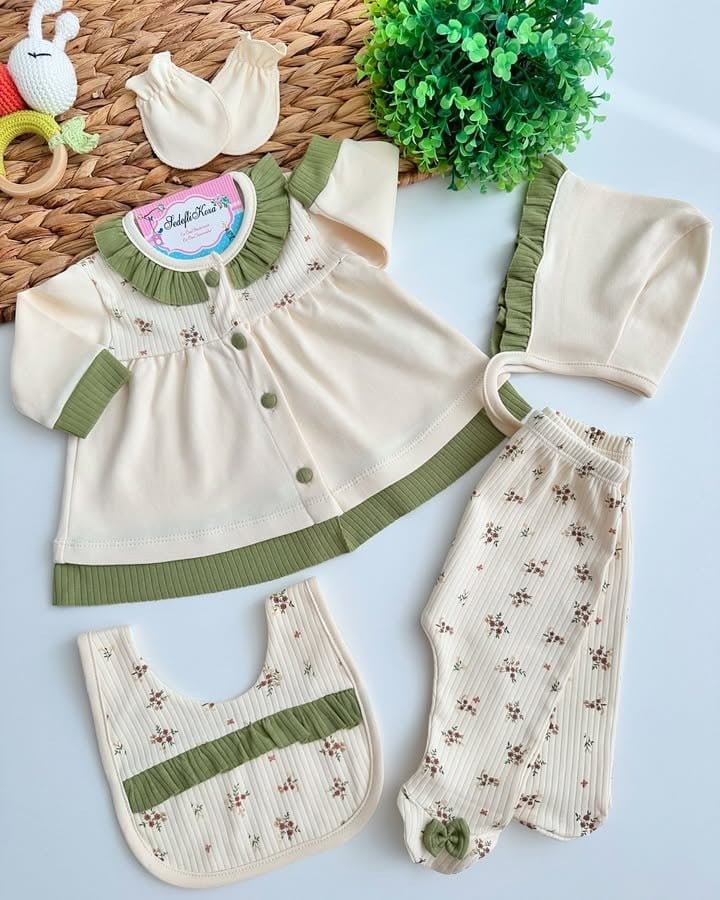 Çıtıpıtı Desen 5Parça Hastane Çıkışı