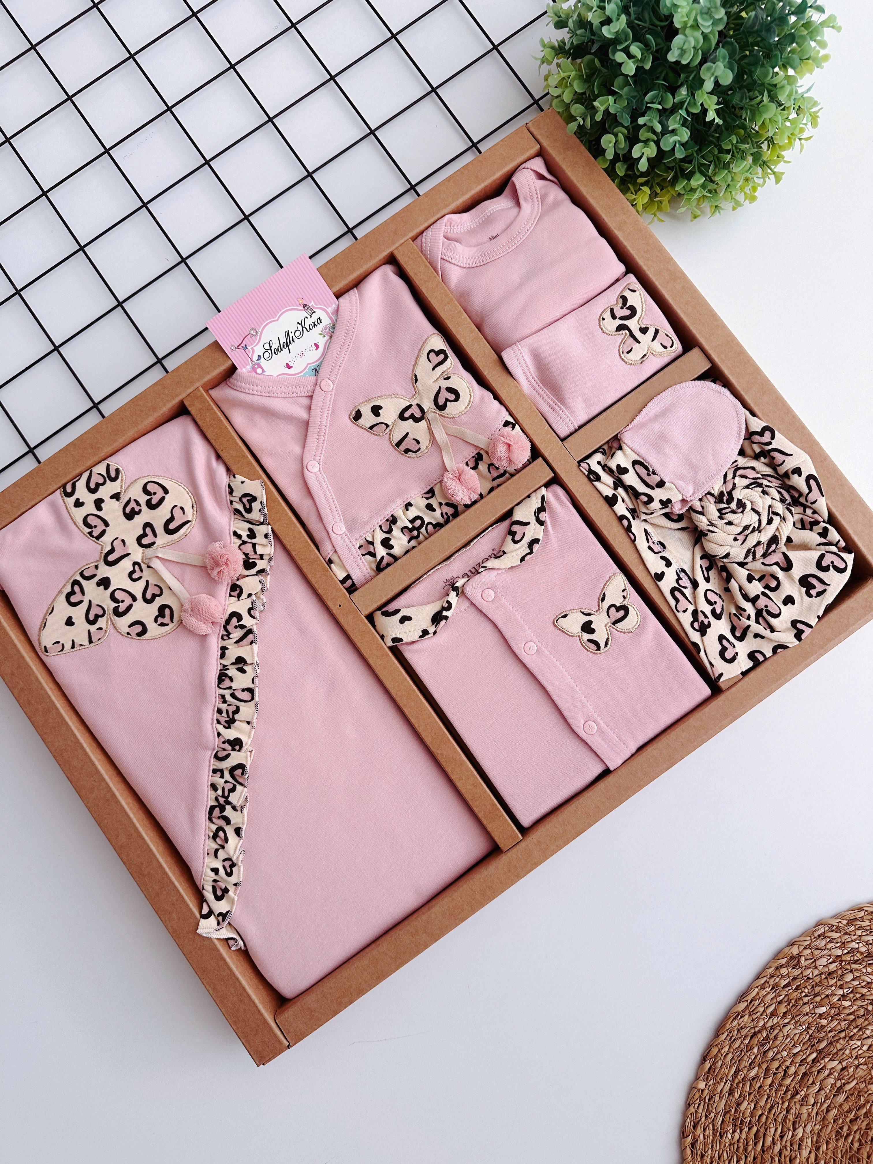 Leopar kelebek tam set hastane çıkışı 