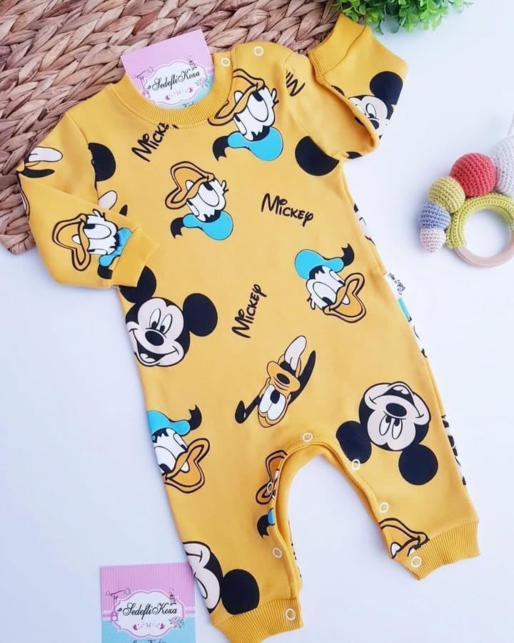 Mickey Desenli Hardal Tulum
