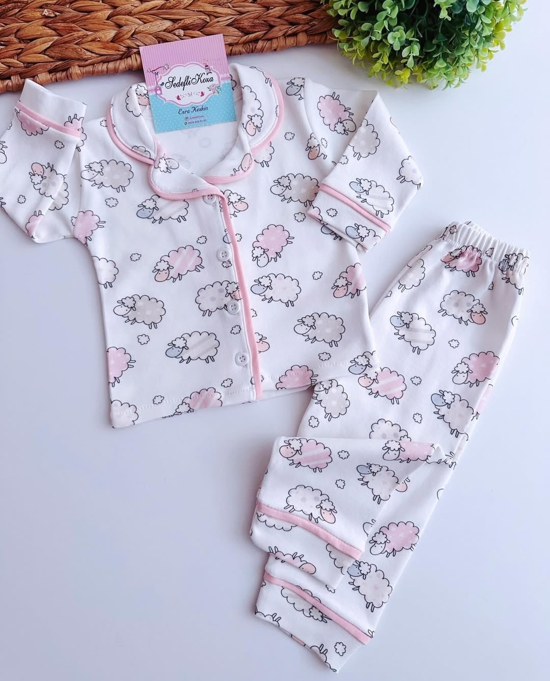 Minik Kuzu Pamuklu Pijama Takımı