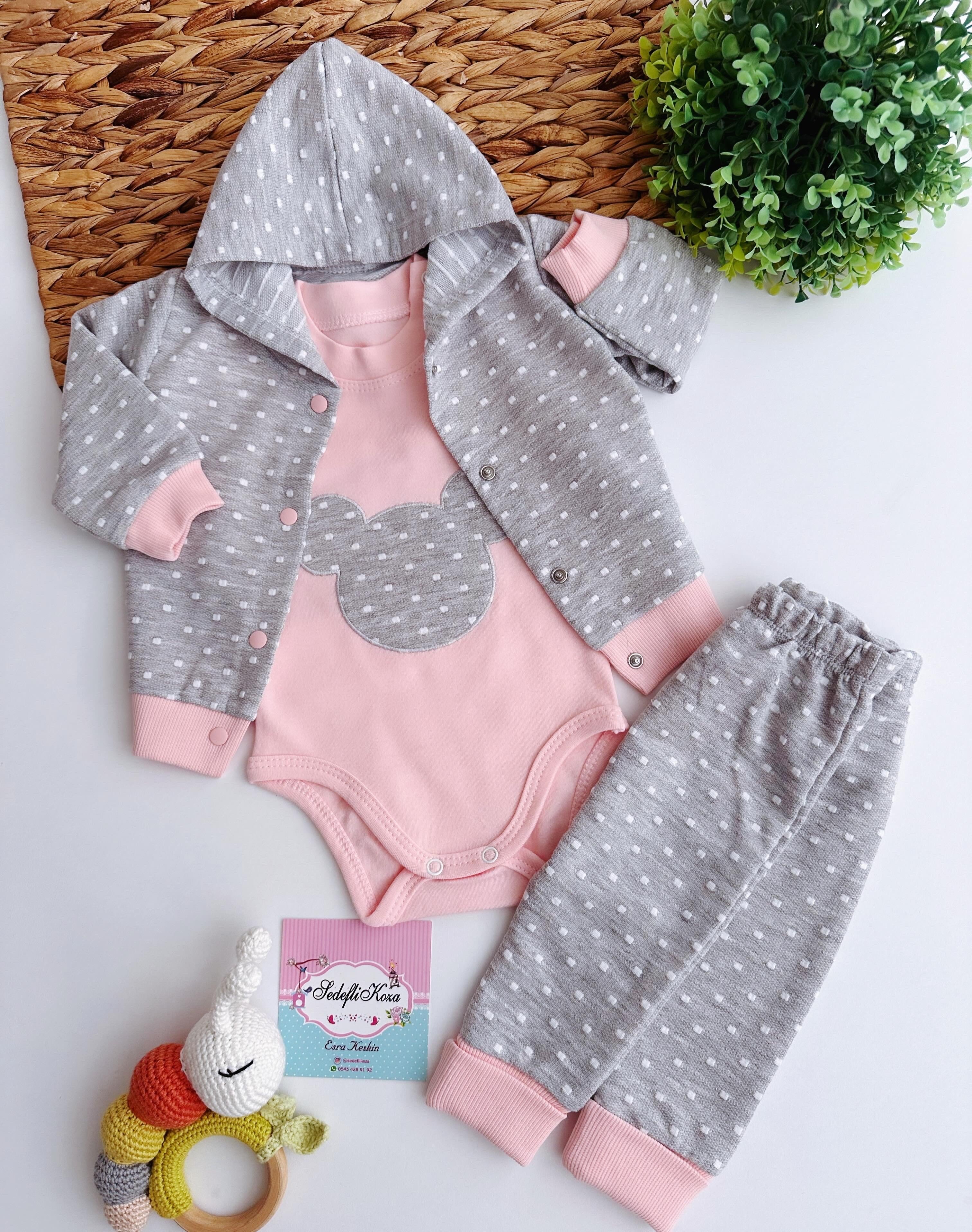 Minnie 3lü kapüşonlu takım