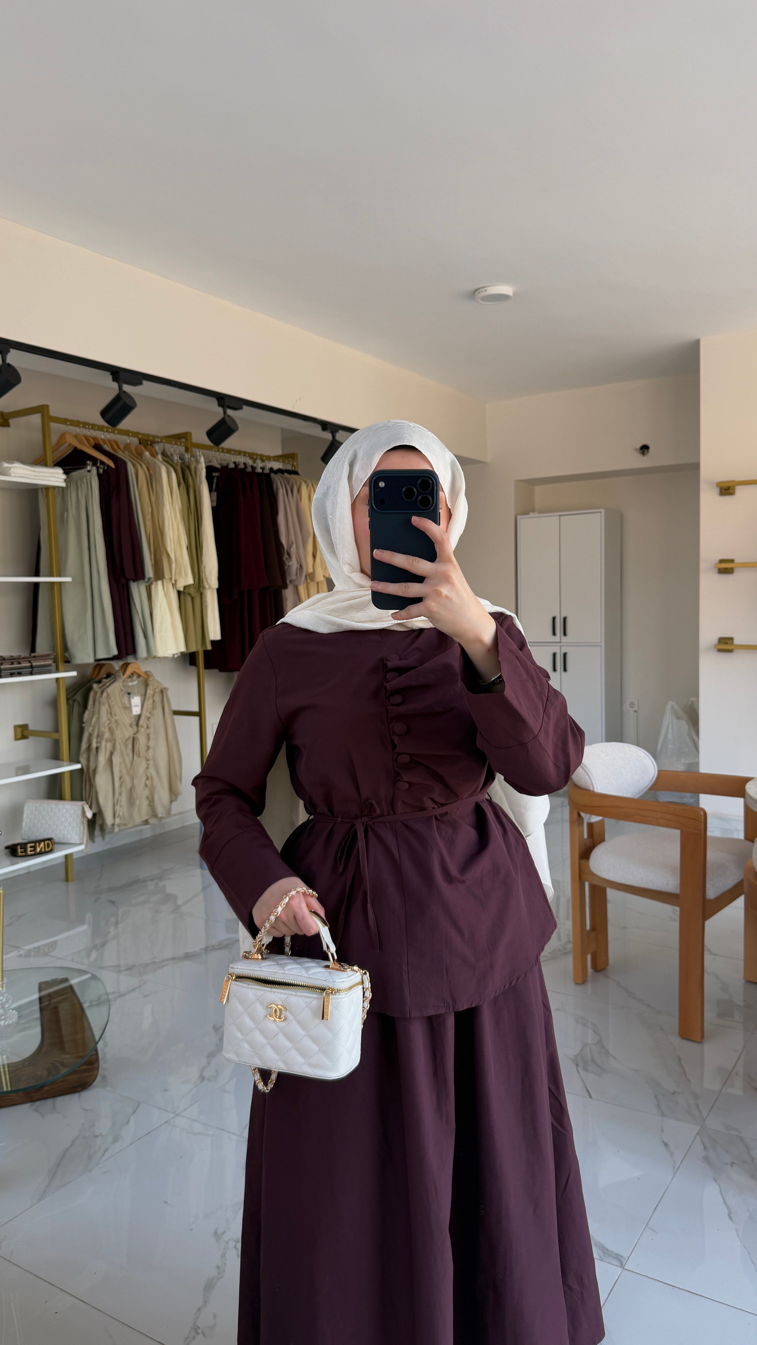 Louve Vual Takım (bordo)