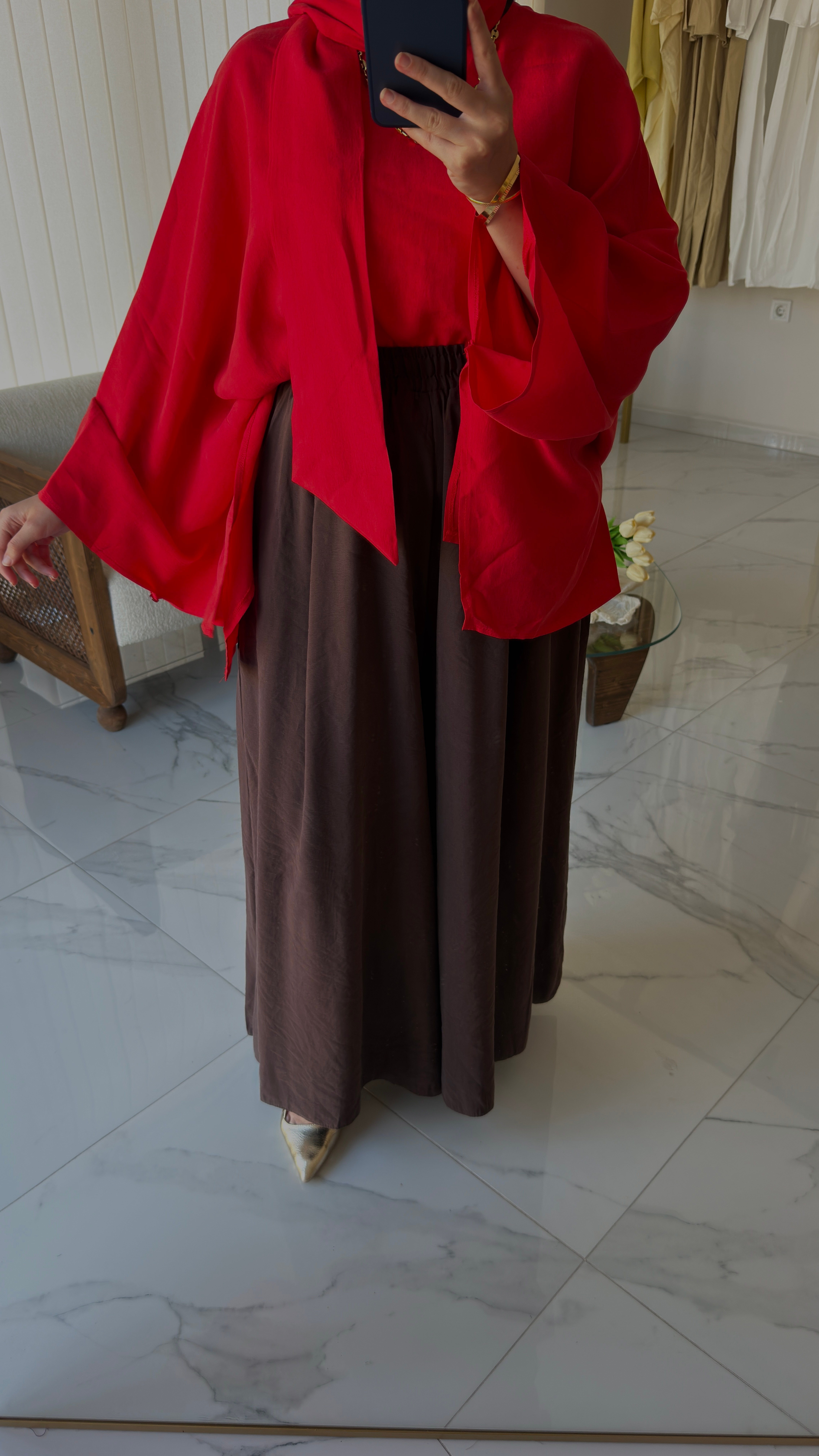 Riva Etek Pantalon ( acı kahve)