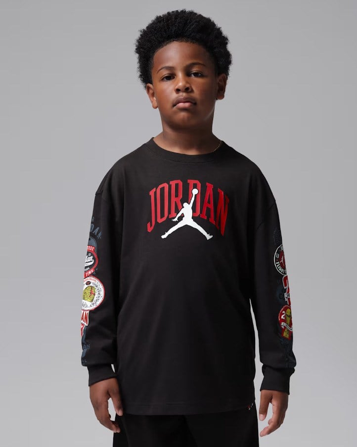 NIKE JORDAN JDB I23 HIGHWAY ARCH LS TEE ERKEK ÇOCUK SWEATSHİRT
