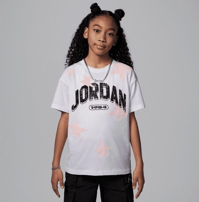 NIKE JORDAN JDG JORDAN SIX FLOWERS SS TEE KIZ ÇOCUK TİŞÖRT