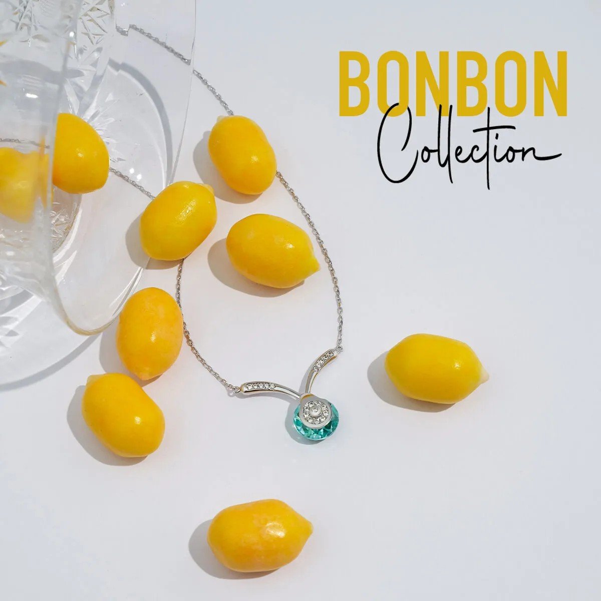 Bonbon 14 Ayar Altın Turkuaz Kolye