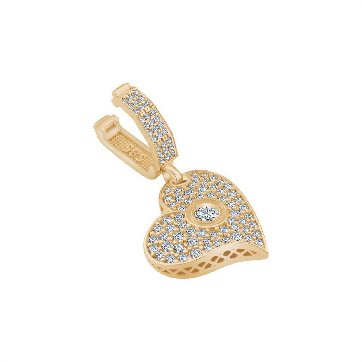 Çift Taraflı Kalp Charm