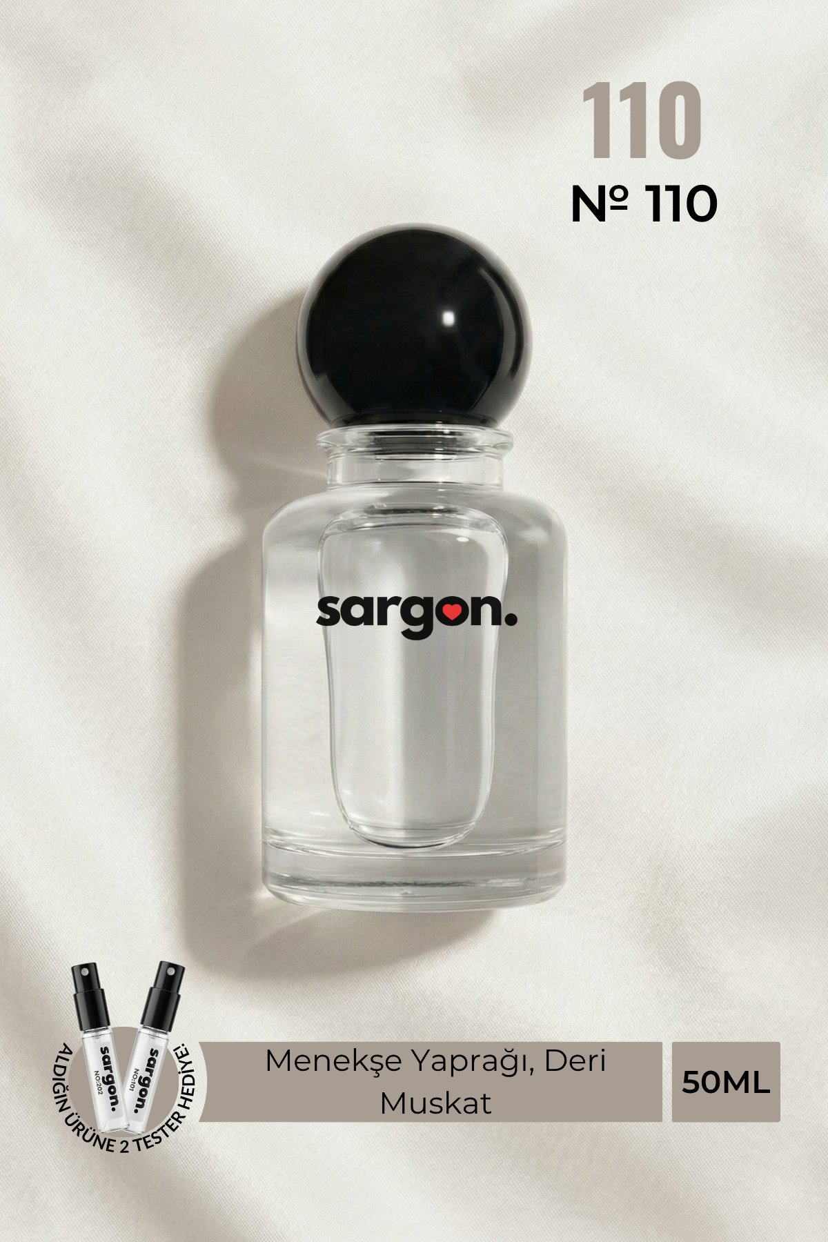 Sargon No:110 Erkek Parfüm 50 ml EDP | Deri & Odunsu