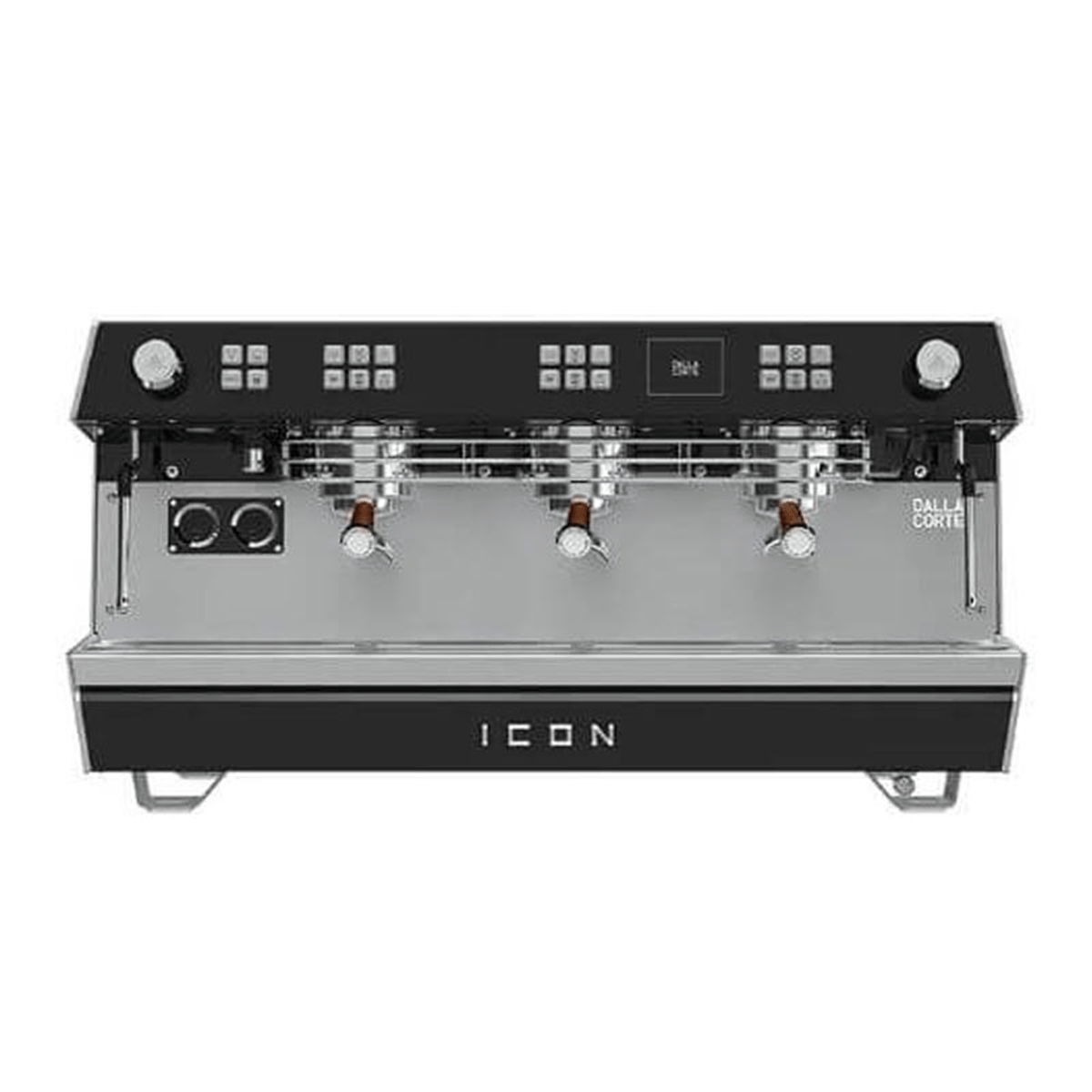 Dalla Corte Icon Espresso Kahve Makinesi, 3 Gruplu, Siyah-Ceviz
