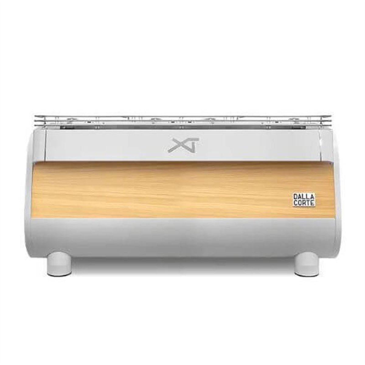 Dalla Corte XT Barista Espresso Kahve Makinesi, 3 Gruplu, Beyaz Meşe