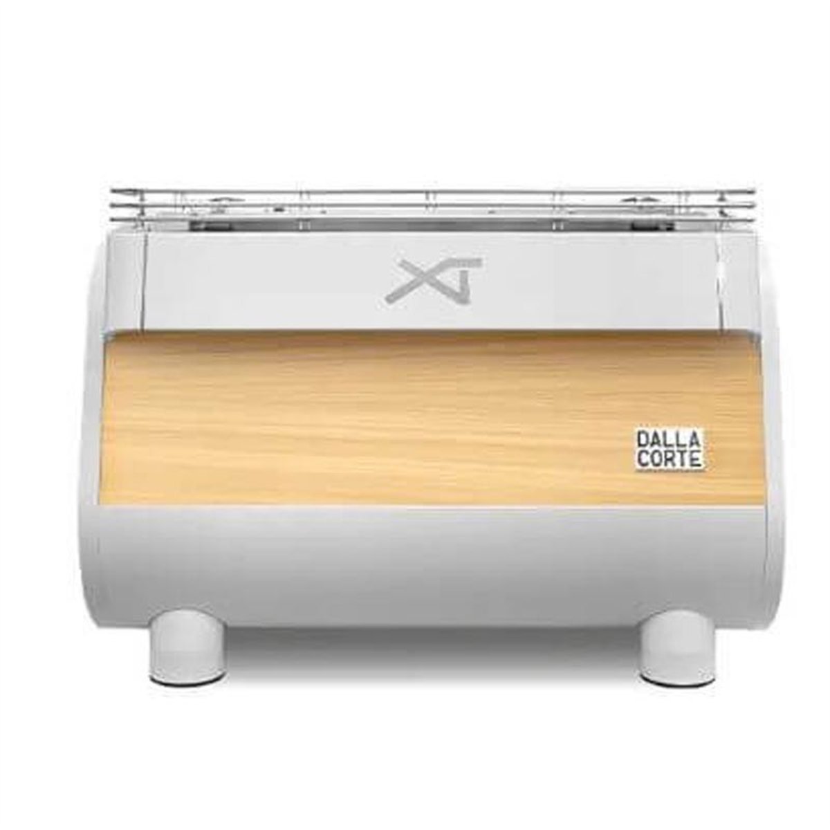 Dalla Corte XT Classic Espresso Kahve Makinesi, 2 Gruplu, Beyaz-Meşe