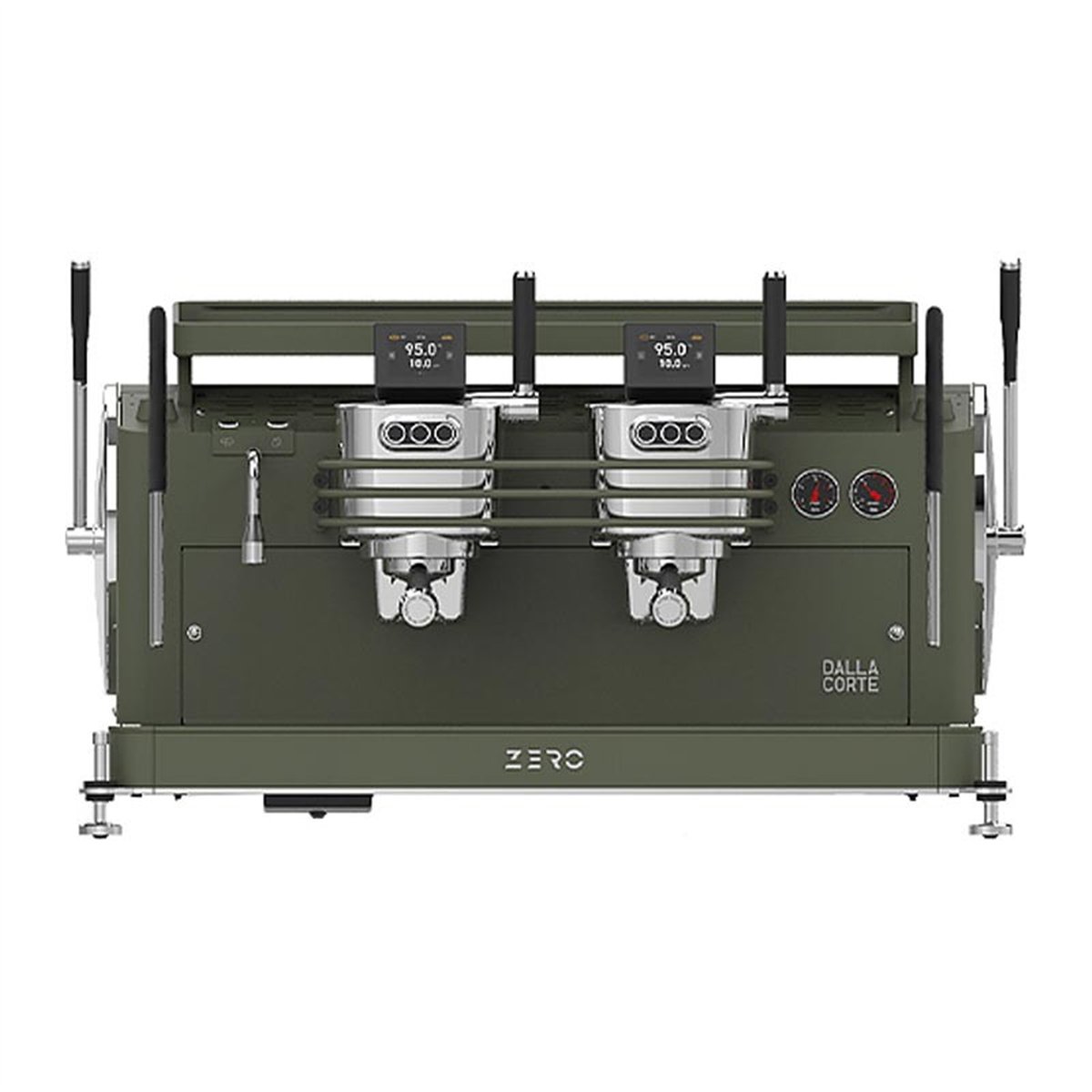 Dalla Corte Zero Barista Espresso Kahve Makinesi, 2 Gruplu, Zeytin Yeşili