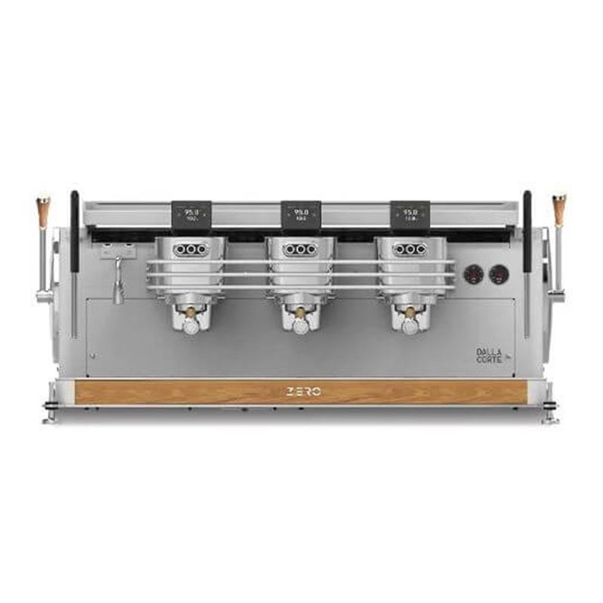 Dalla Corte Zero Barista Espresso Kahve Makinesi, 3 Gruplu, Beyaz-Meşe