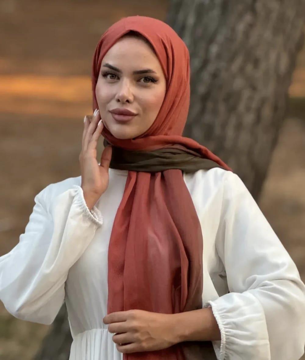 Dubai Degrade Şal – Kahve