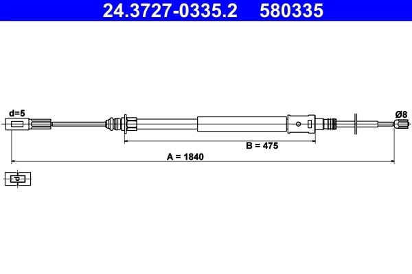 ATE 24 3727 0335 2 El Fren Teli 4745R5 uygun fiyat hızlı kargo