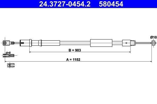 ATE 24 3727 0454 2 El Fren Teli 6394270538 uygun fiyat hızlı kargo