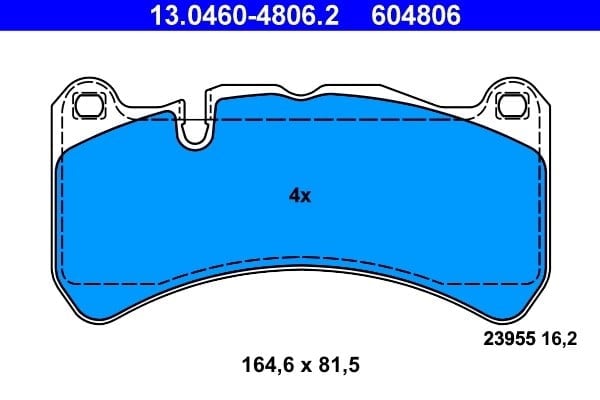 ATE 13 0460 4806 2 Fren Balatası 0044205020 uygun fiyat hızlı kargo