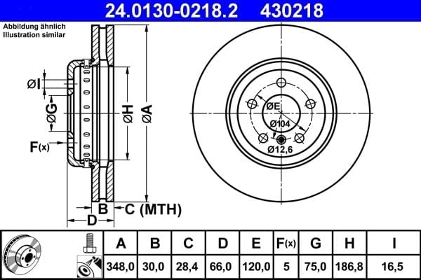 ATE 24 0130 0218 2 Fren Diski 34106898723 uygun fiyat hızlı kargo