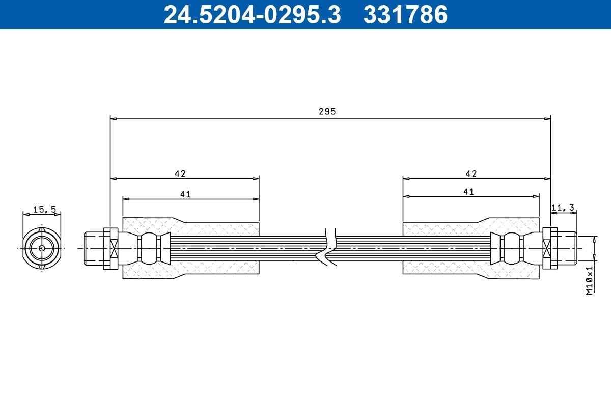 ATE 24 5204 0295 3 Fren Hortumu 3U0611707 uygun fiyat hızlı kargo