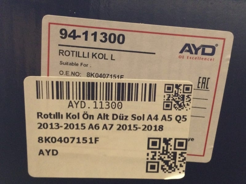 AYD 94 11300 Salıncak 8K0407151F uygun fiyat hızlı kargo
