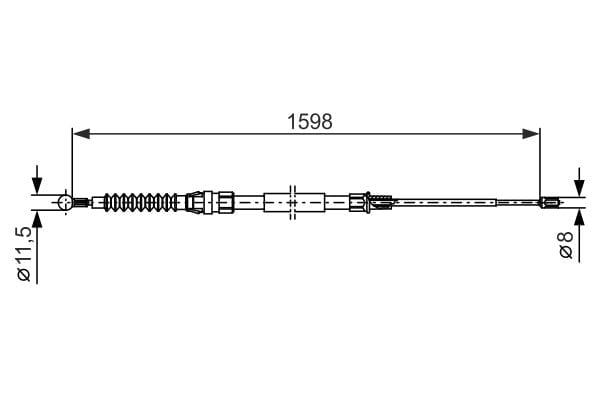 BOSCH 1987482379 El Fren Teli 5C0609721D uygun fiyat hızlı kargo