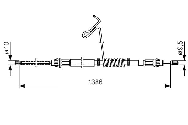 BOSCH 1 987 477 185 El Fren Teli 4041986 uygun fiyat hızlı kargo