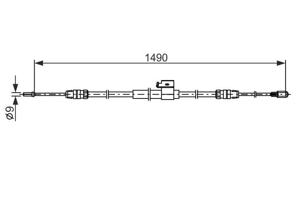 BOSCH 1 987 482 832 El Fren Teli 2034859 uygun fiyat hızlı kargo