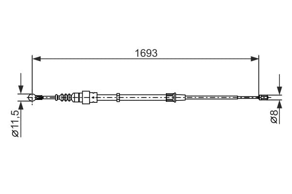 BOSCH 1987477698 El Fren Teli 1J0609721AP uygun fiyat hızlı kargo
