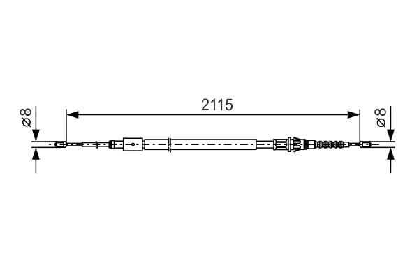 BOSCH 1 987 477 775 El Fren Teli 4745T9 uygun fiyat hızlı kargo