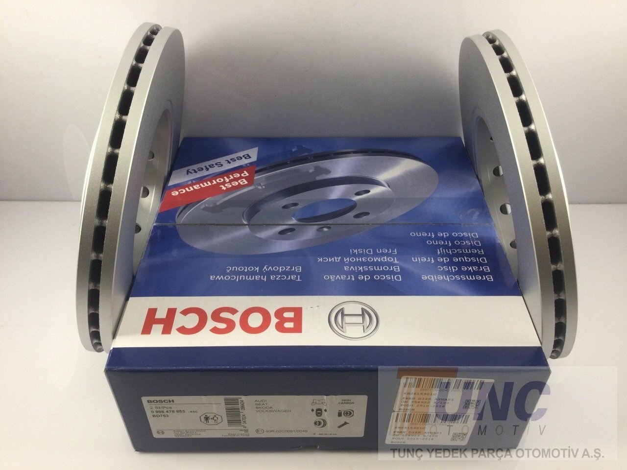 BOSCH 0 986 478 853 Fren Diski 6R0615301 uygun fiyat hızlı kargo