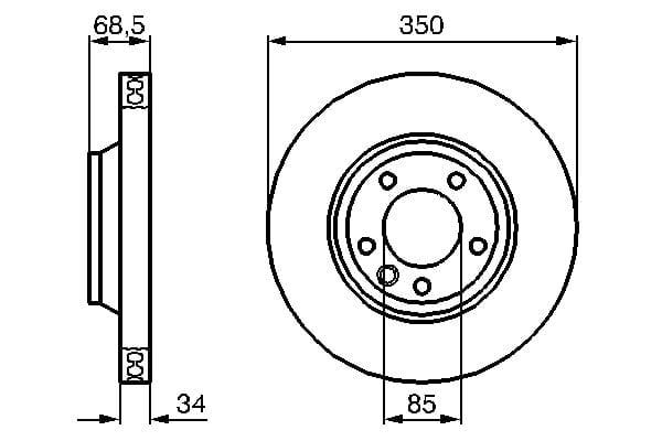 BOSCH 0 986 479 249 Fren Diski 7L8615301 uygun fiyat hızlı kargo