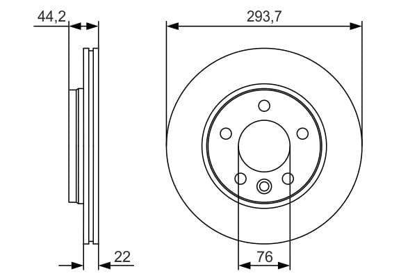 BOSCH 0 986 479 S06 Fren Diski 7H0615601B uygun fiyat hızlı kargo