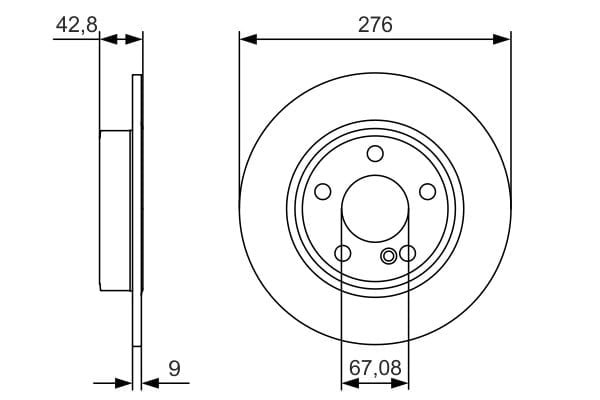 BOSCH 0 986 479 A03 Fren Diski 2464230012 uygun fiyat hızlı kargo