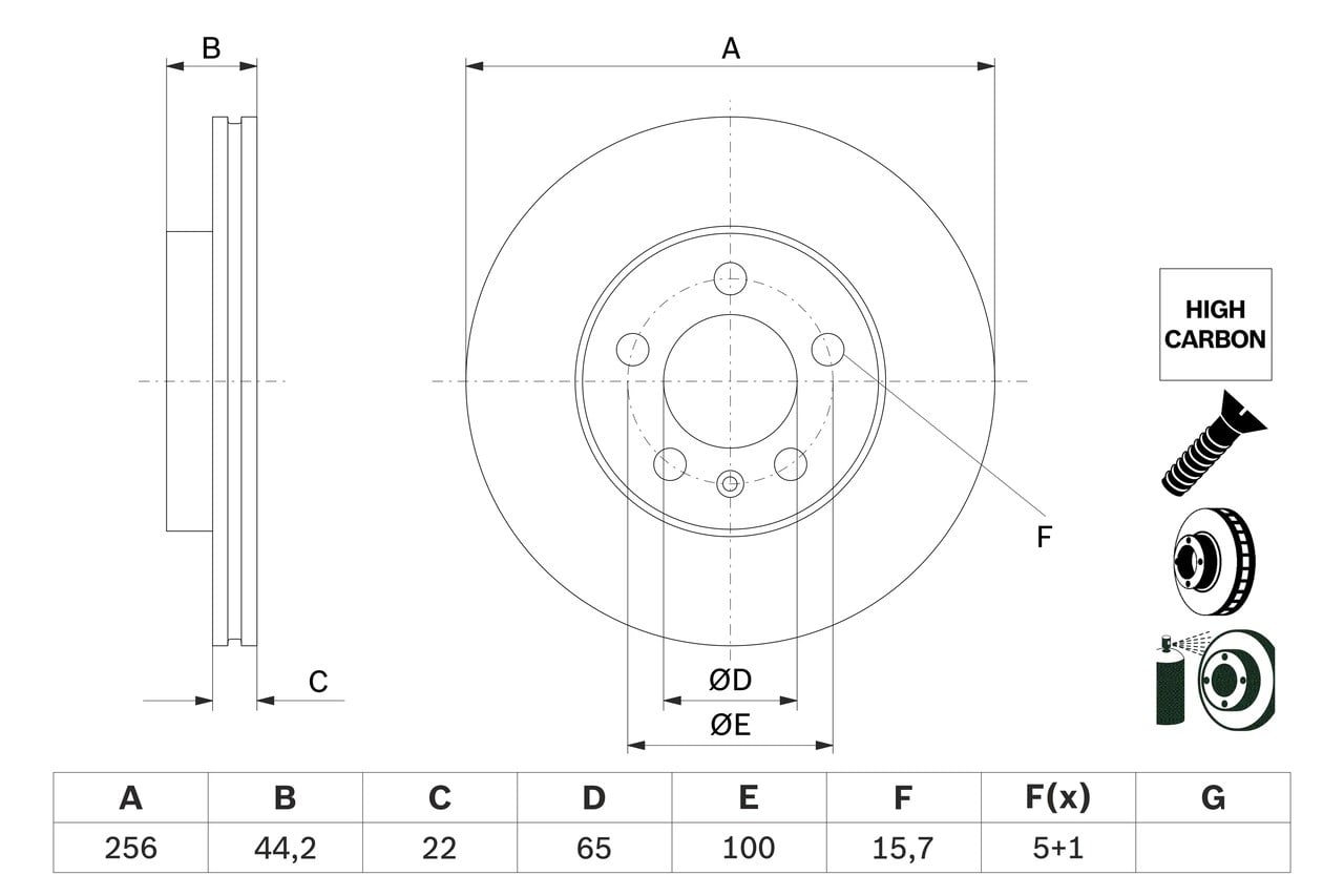BOSCH 0 986 479 F32 Fren Diski 2Q0615301G uygun fiyat hızlı kargo