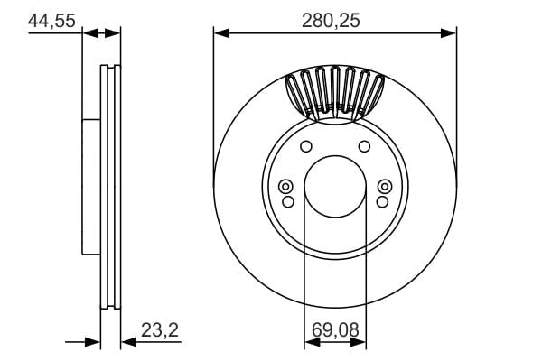 BOSCH 0 986 479 A12 Fren Diski 517122V000 uygun fiyat hızlı kargo
