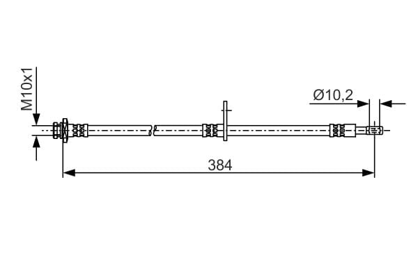 BOSCH 1 987 481 A54 Fren Hortumu 51550 68L00 uygun fiyat hızlı kargo