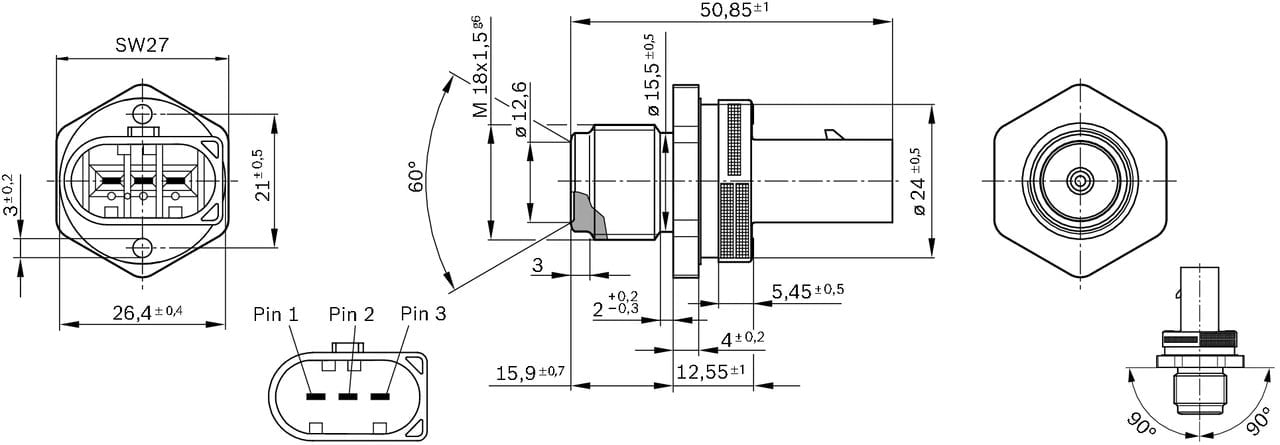 BOSCH 0 281 002 842 Rail Müşürü 0041536728 uygun fiyat hızlı kargo
