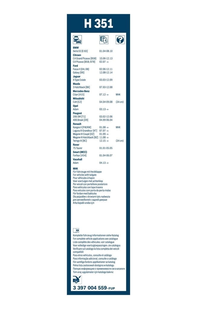 BOSCH 3 397 004 559 Silecek 1404802 uygun fiyat hızlı kargo
