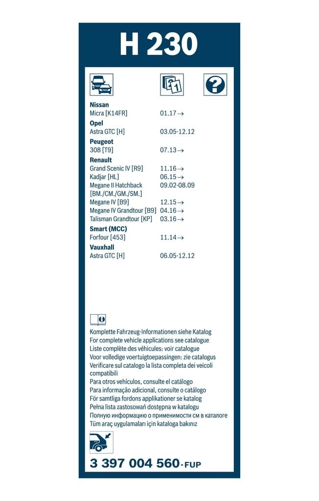 BOSCH 3 397 004 560 Silecek 1610785180 uygun fiyat hızlı kargo