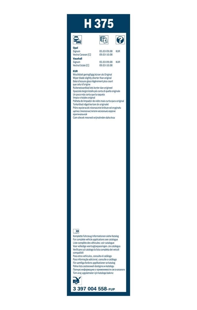 BOSCH 3397004558 Silecek 6272281 uygun fiyat hızlı kargo
