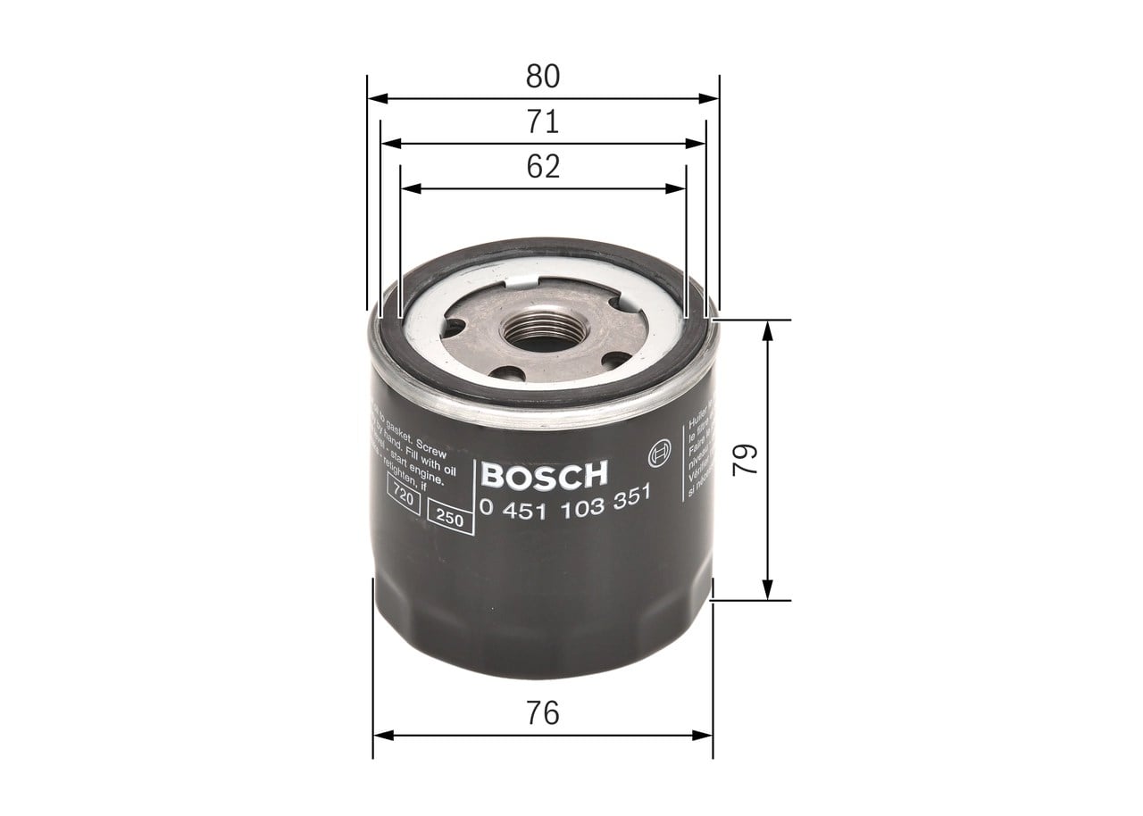 BOSCH 0 451 103 351 Yağ Filtresi 1520860400 uygun fiyat hızlı kargo
