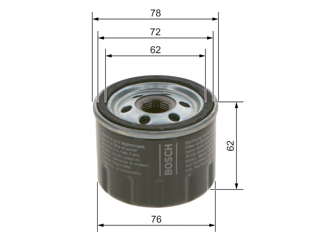 BOSCH F 026 407 279 Yağ Filtresi 2207993 uygun fiyat hızlı kargo