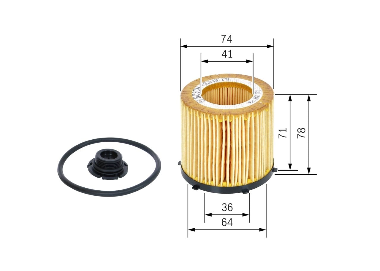 BOSCH F 026 407 178 Yağ Filtresi 11427618461 uygun fiyat hızlı kargo