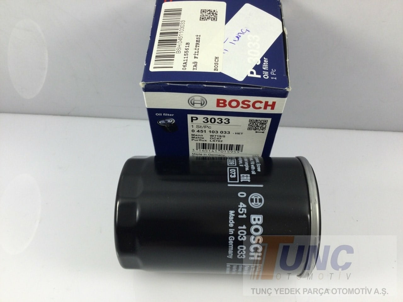 BOSCH 0451103033 Yağ Filtresi 06A115561B uygun fiyat hızlı kargo