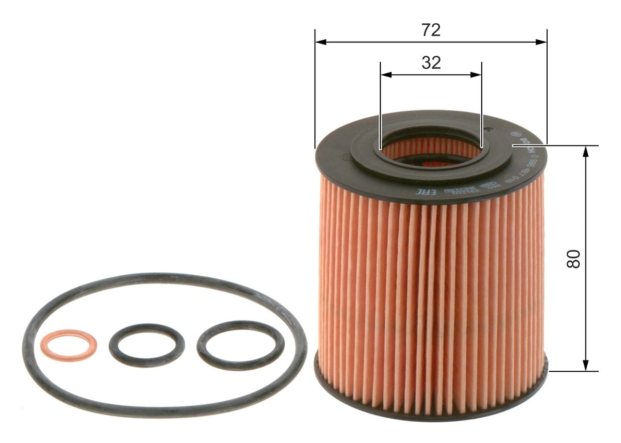 BOSCH 0 986 4B7 018 Yağ Filtresi 11427501676 uygun fiyat hızlı kargo