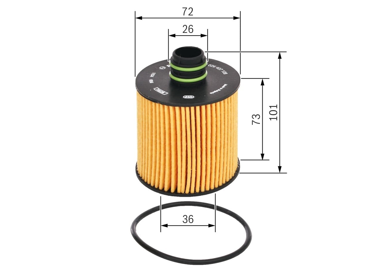 BOSCH F 026 407 108 Yağ Filtresi 16510 62M00 uygun fiyat hızlı kargo